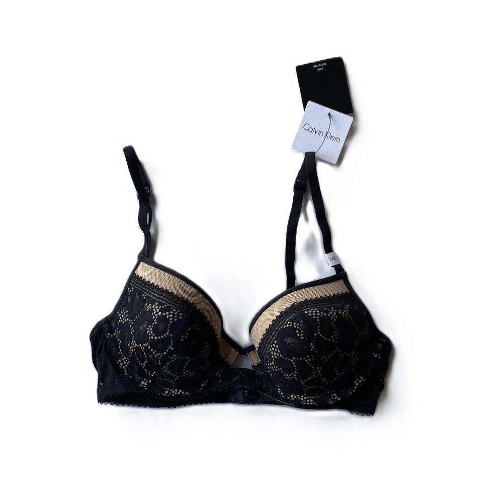 NWT Calvin Klein Padded Wired Demi Balconnet Bra